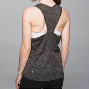 Lululemon Ride For Days Tank Deep Camo
